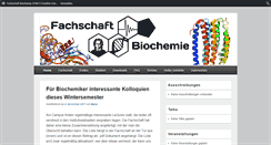 Desktop Screenshot of fachschaft-biochemie.de