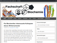 Tablet Screenshot of fachschaft-biochemie.de